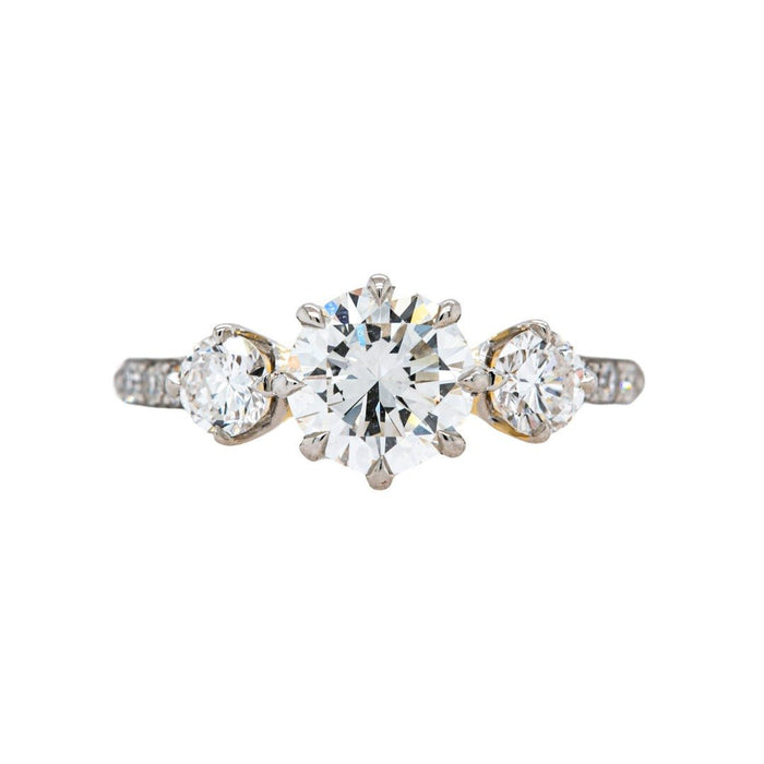 Dazzling Mixed Metal Three Stone Diamond Ring | Hammerscourt